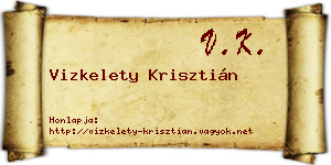 Vizkelety Krisztián névjegykártya