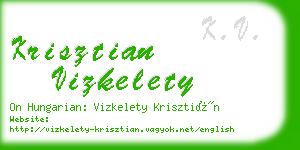 krisztian vizkelety business card